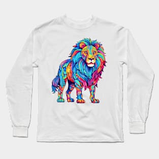 Colorful Lion #2 Long Sleeve T-Shirt